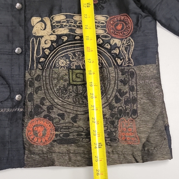 Chico's Artistic Black and Red Jacket - Picture 15 of 16